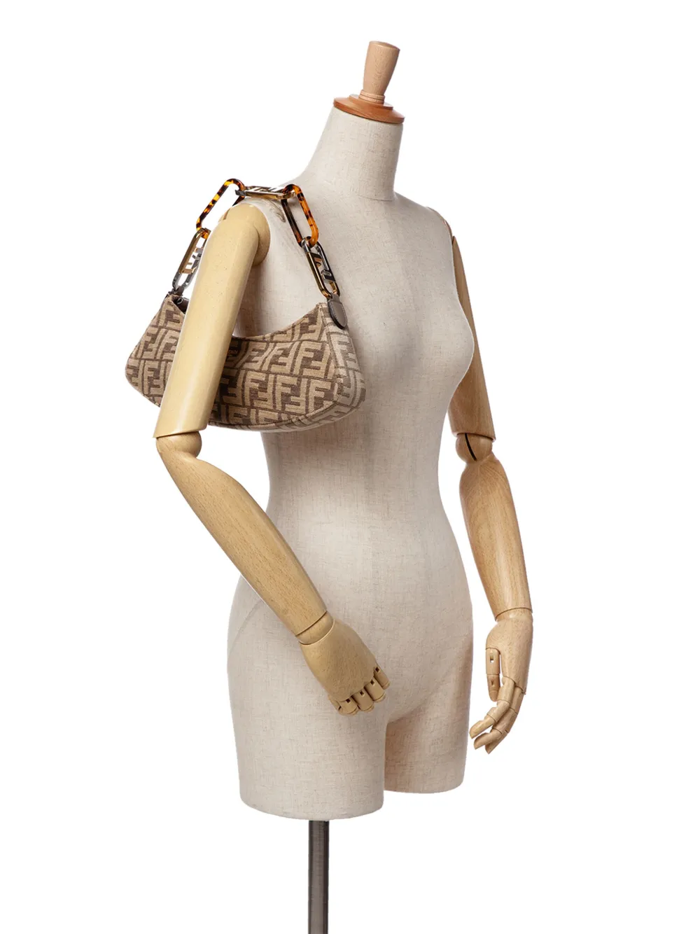 Fendi Pre-Owned bolsa satchel Zucca Chenille OLock Swing 2010-2024 | Estilos de archivo | Image 2