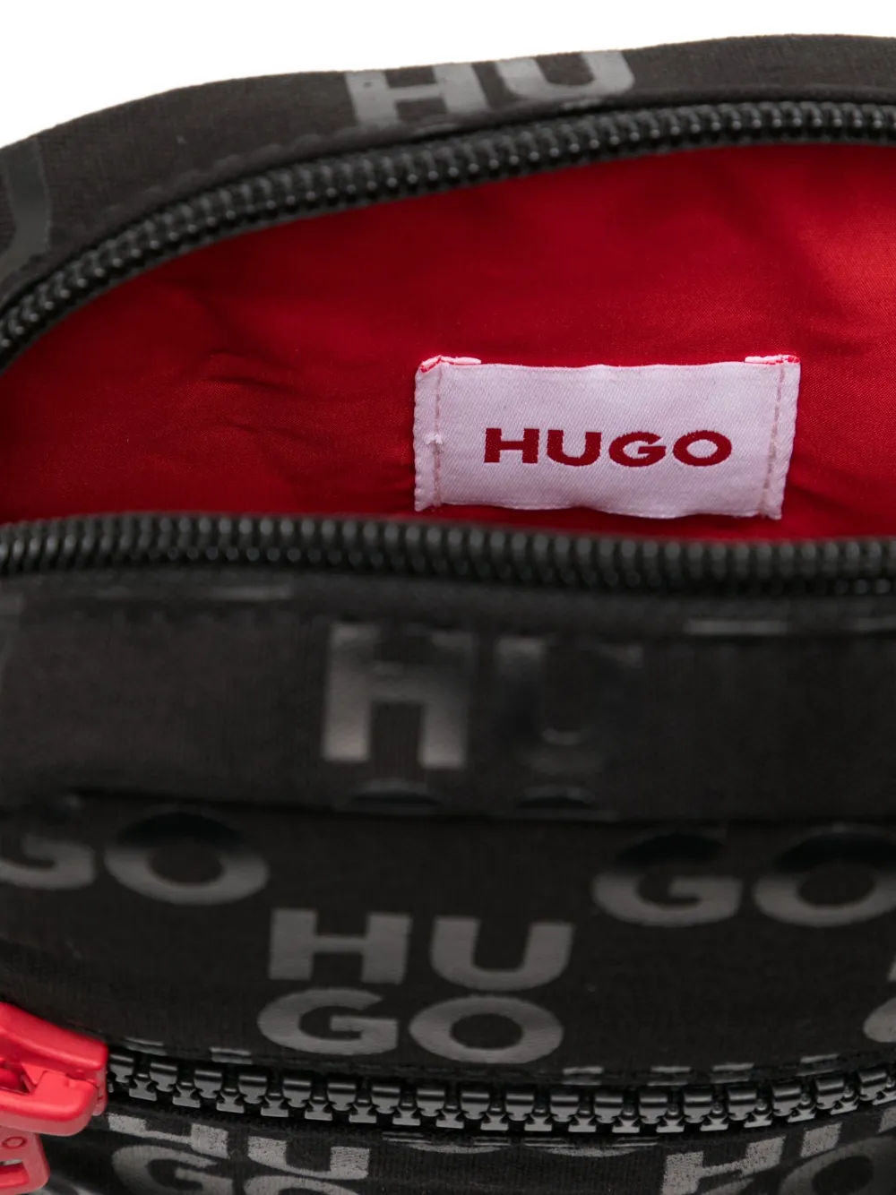 HUGO BOSS LOGO-PATCH SHOULDER BAG