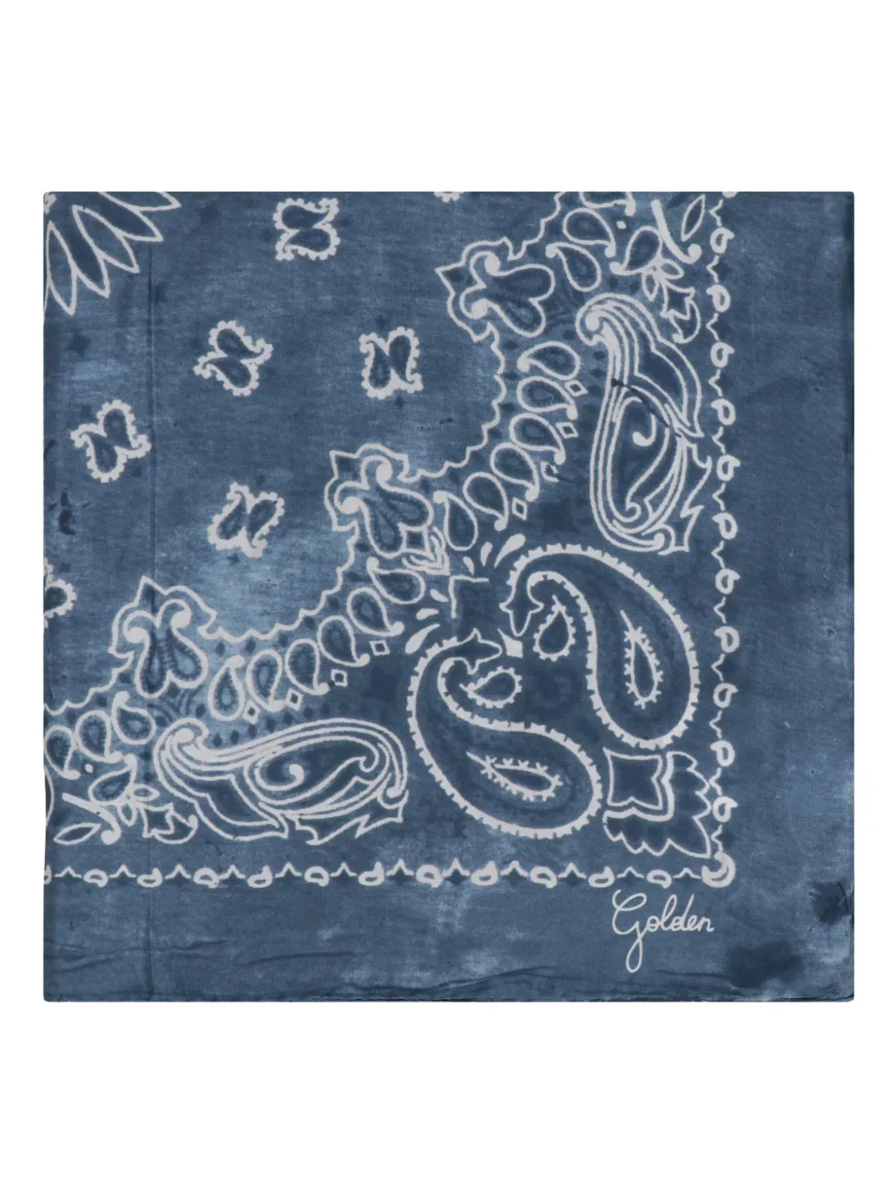 Golden Goose paisley-print silk scarf | Blue | Image 1