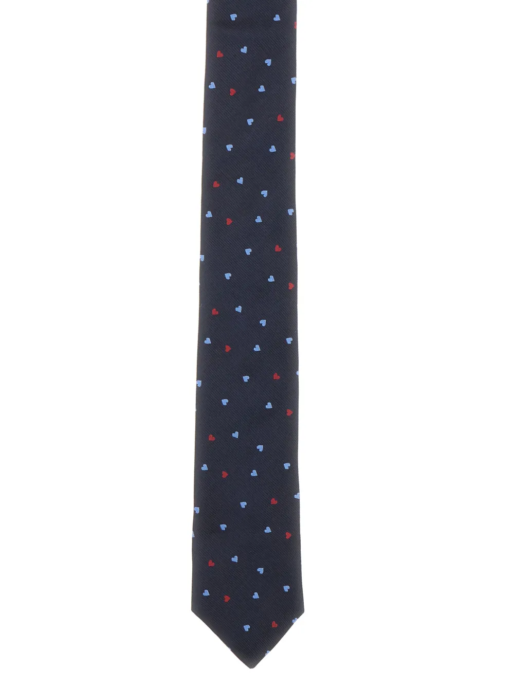 Paul Smith Heart-print Tie In Blue