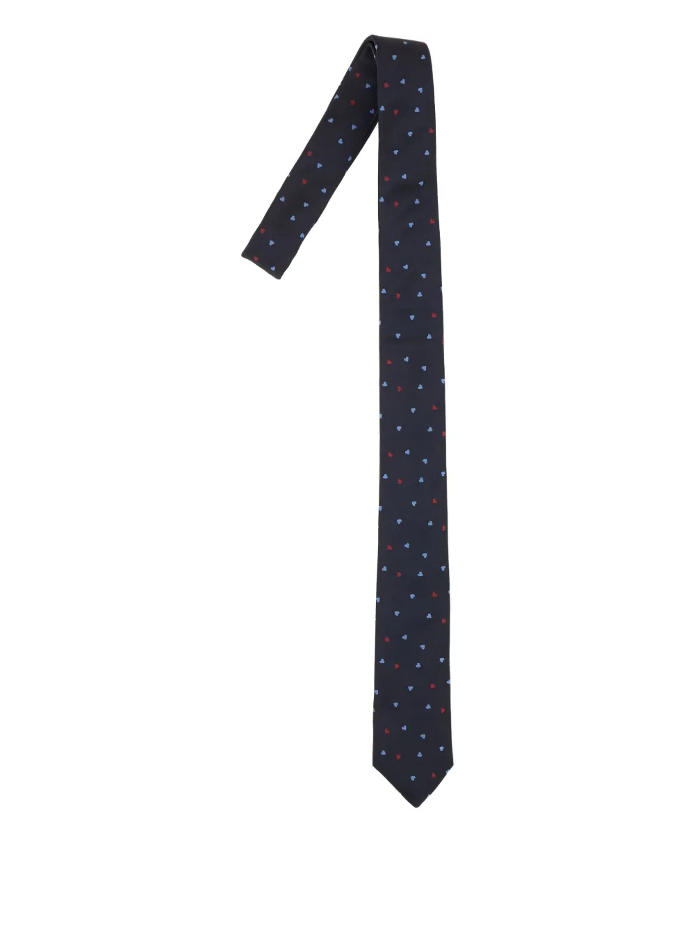 Paul Smith Heart-print Tie In Blue