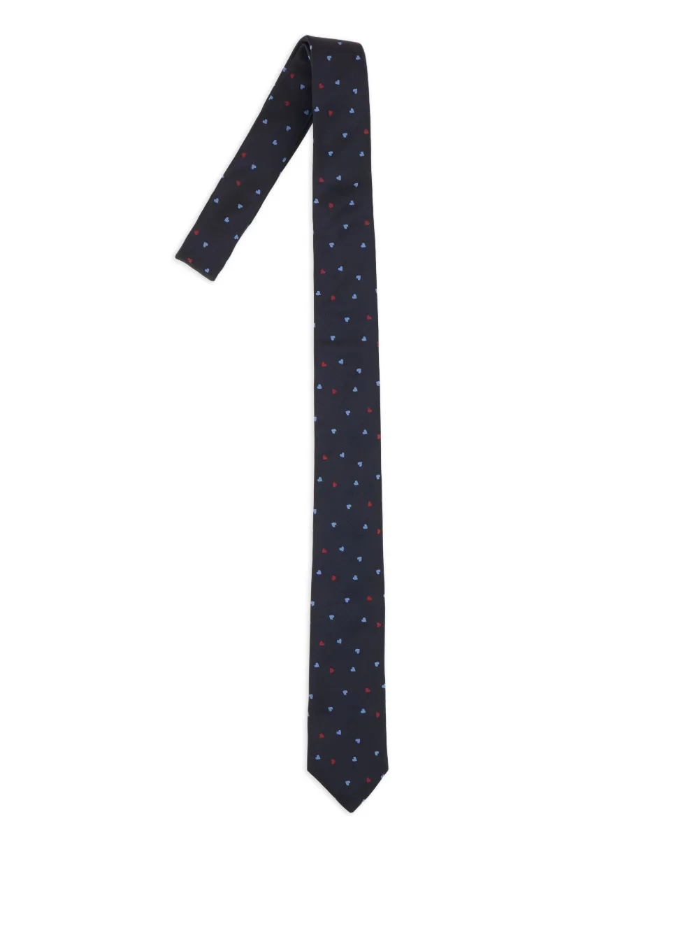 Paul Smith heart-print tie Blauw