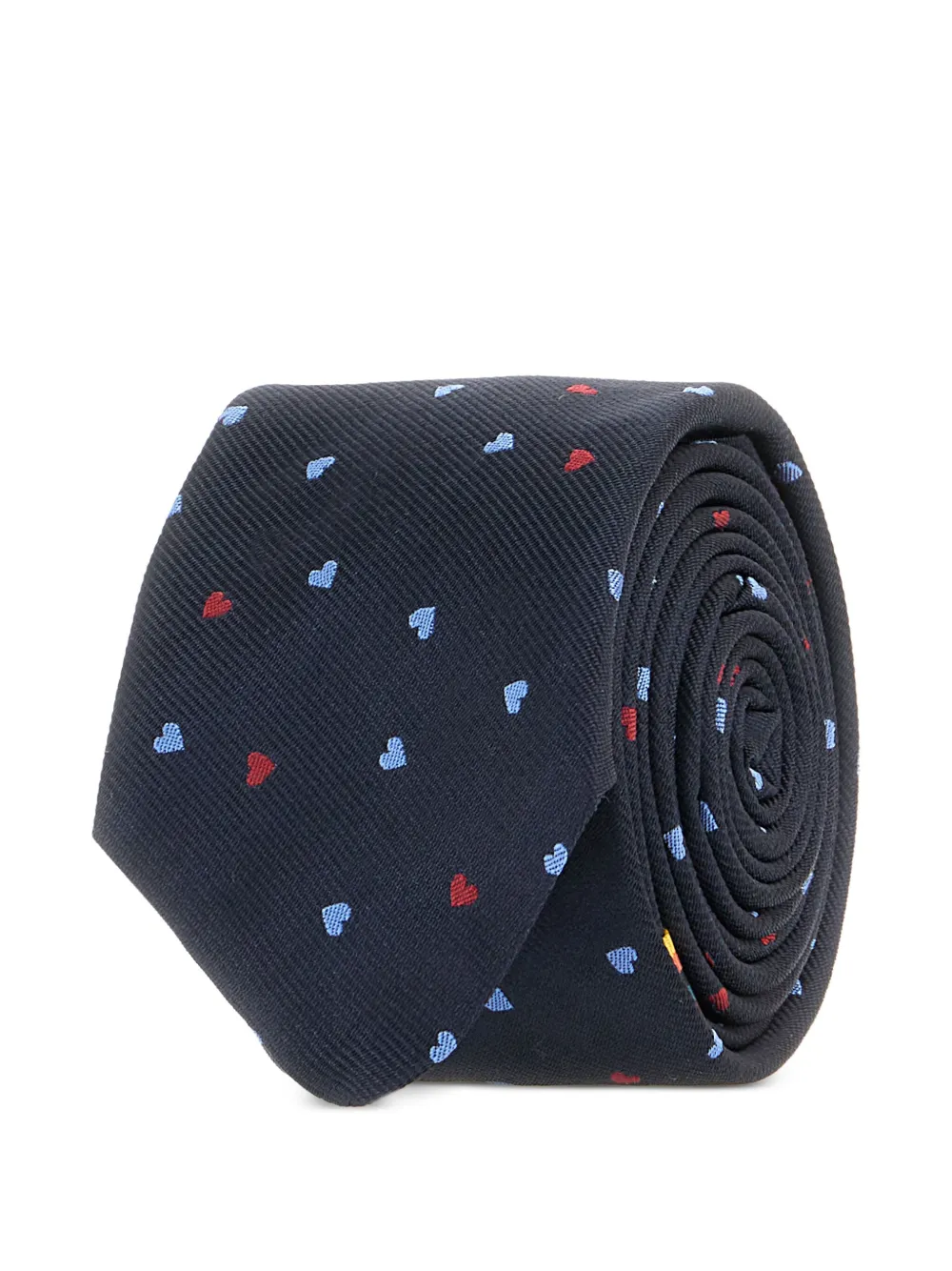 Paul Smith Stropdas met hartprint Blauw