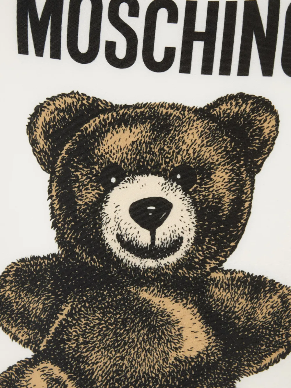 Moschino teddy-print swimsuit Wit