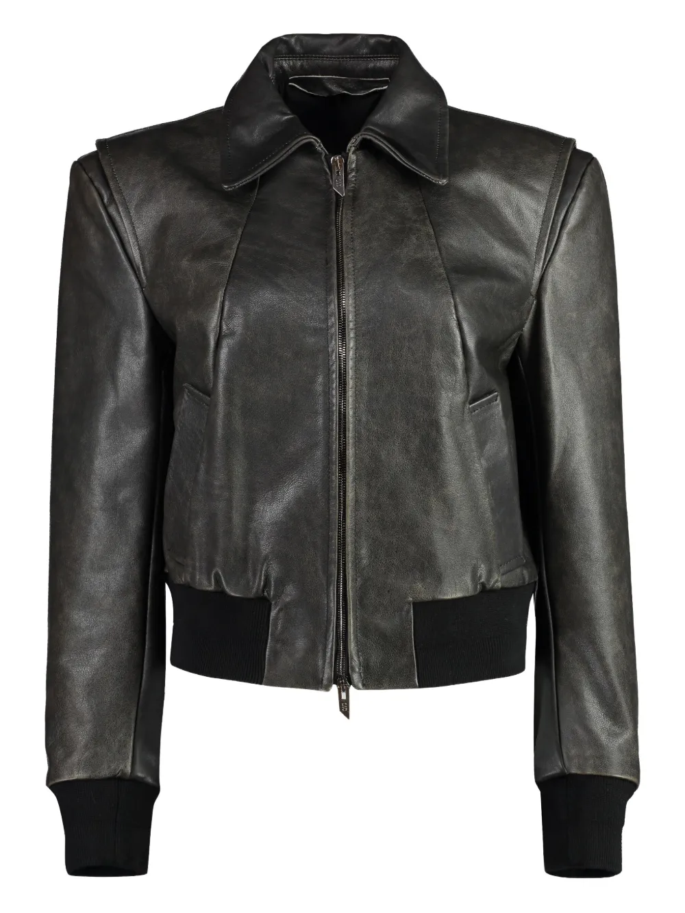 Salvatore Santoro leather jacket Zwart
