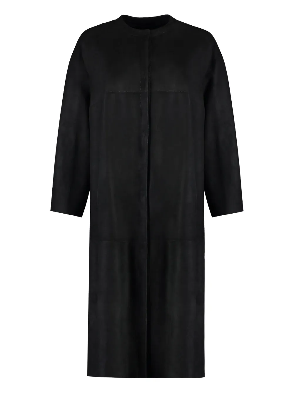 Salvatore Santoro suede coat Zwart