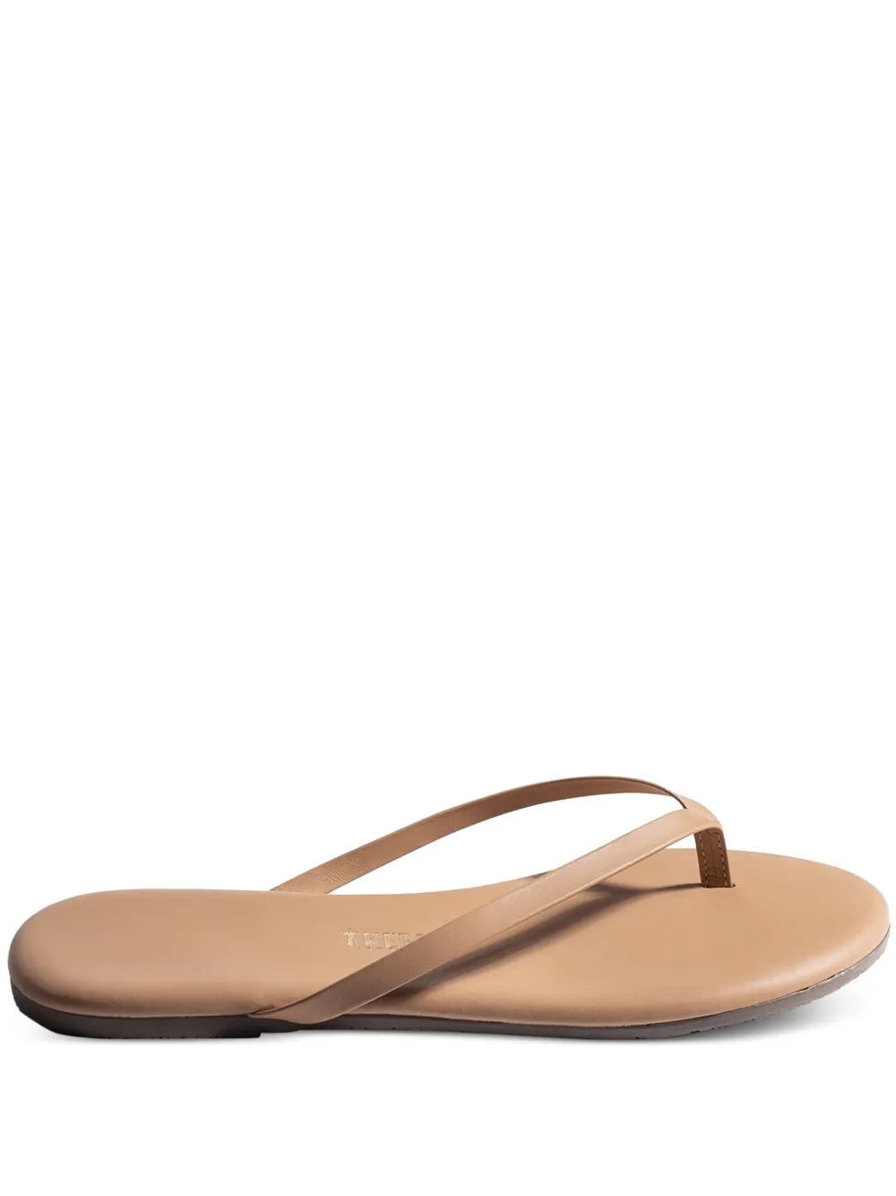 Tkees x Tessabit leather thong sandals Brown
