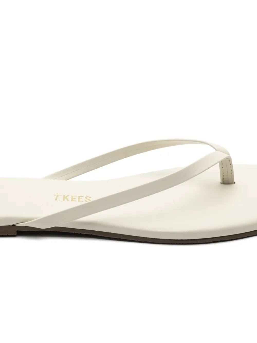 Tkees X Tessabit Leather Square-toe Sandals In White