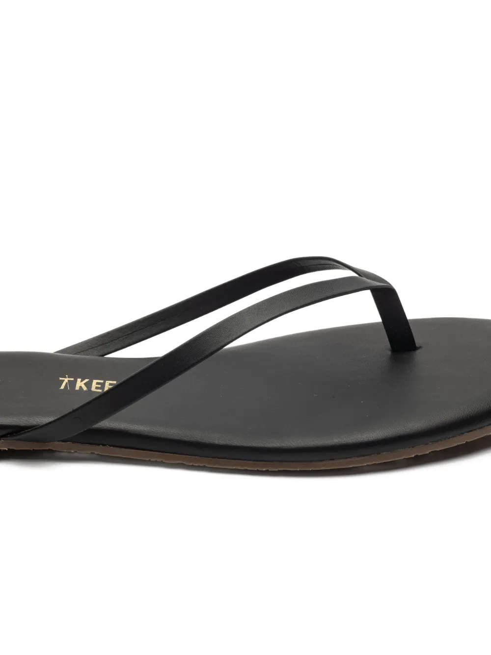 Tkees X Tessabit Leather Square-toe Sandals In Black