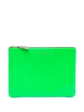 Comme Des Garçons Wallet logo-print clutch bag - Blue
