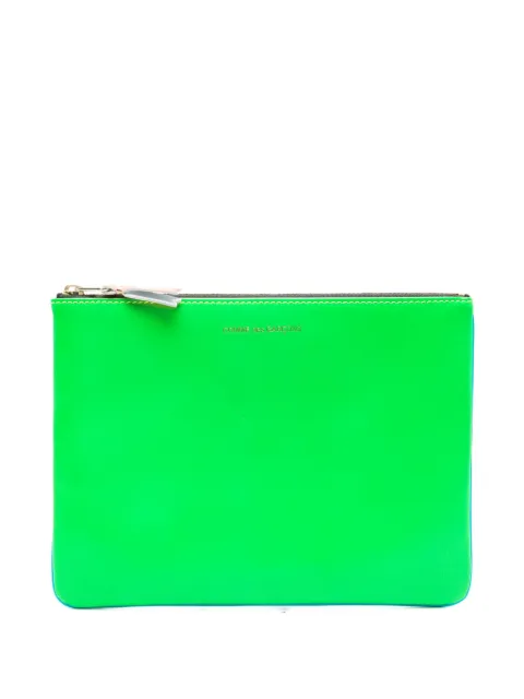 Comme Des Garçons Wallet logo-print clutch bag