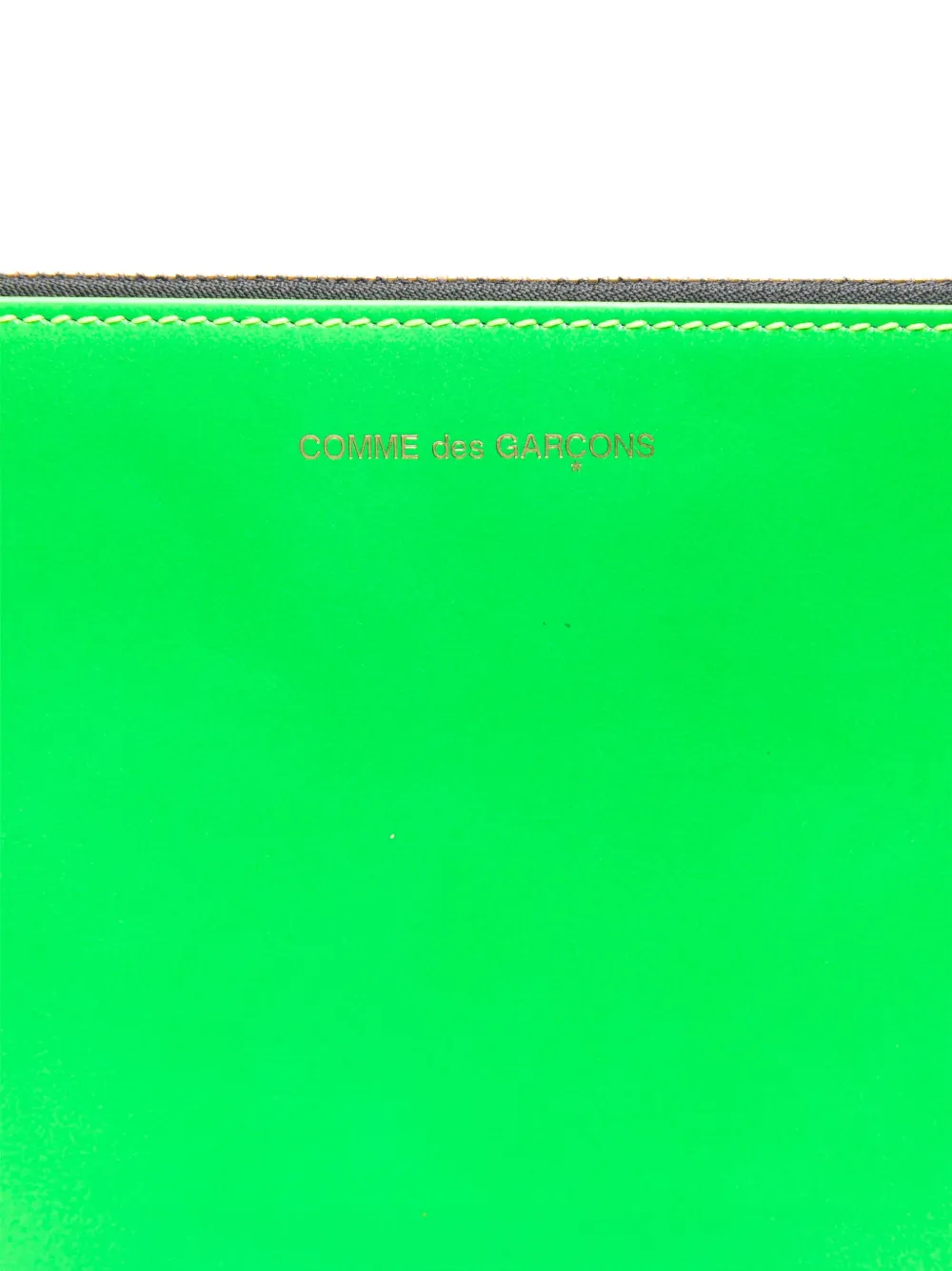 Comme Des Garçons Wallet logo-print clutch bag Blauw