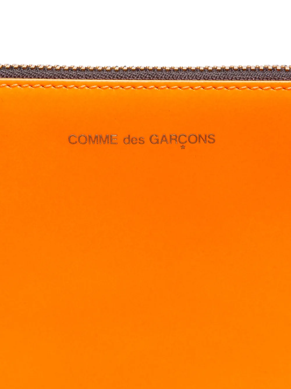 Comme Des Garçons Wallet logo-print clutch bag Roze