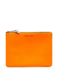 Comme Des Garçons Wallet logo-print clutch bag - Pink