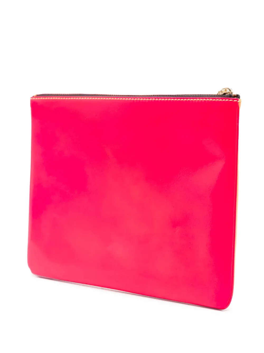 Comme Des Garçons Wallet logo-print clutch bag Roze
