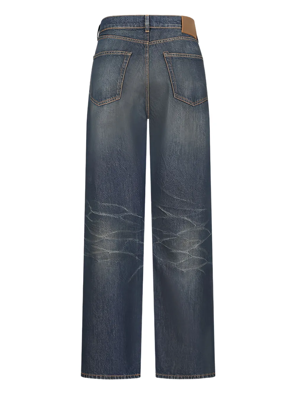 OUR LEGACY whiskering-effect jeans - Blauw