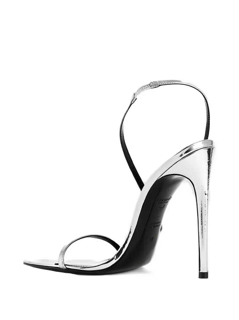  Retrofete 110mm Naomi Leather Sandals - Silver 