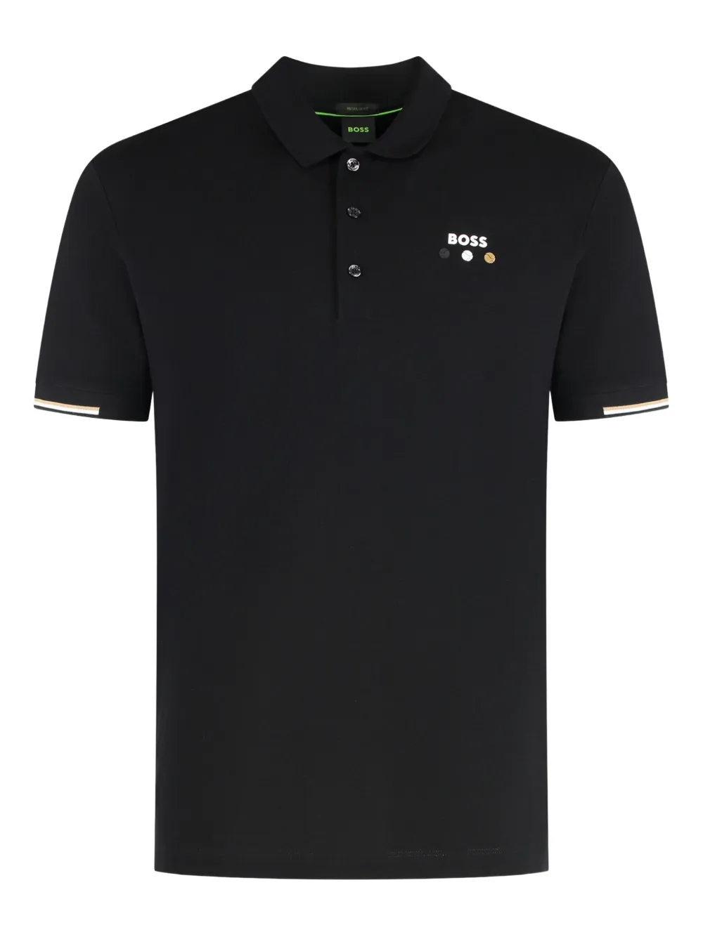 BOSS Piqué poloshirt Zwart