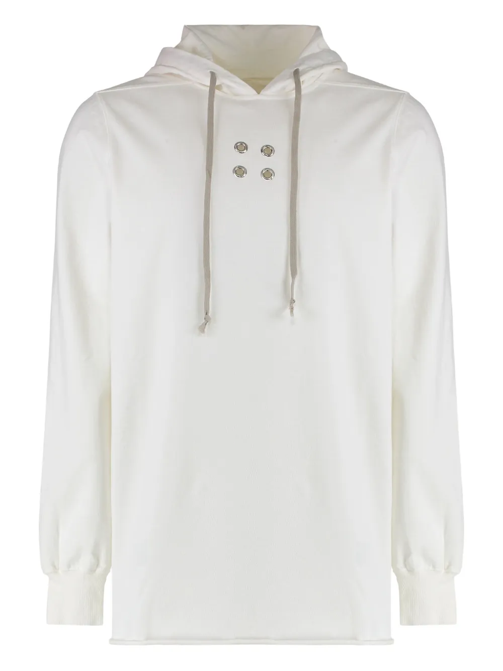 Rick Owens DRKSHDW eyelet-detail hoodie Wit