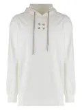 Rick Owens DRKSHDW eyelet-detail hoodie - White