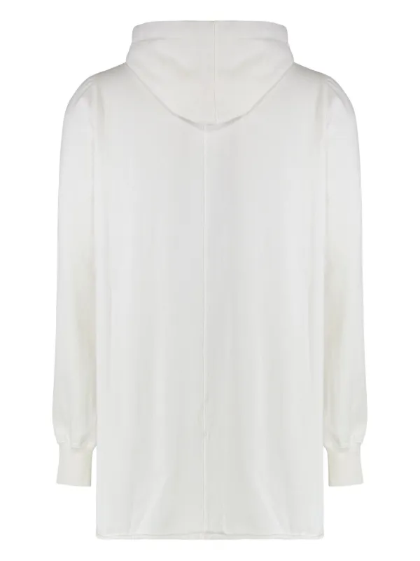 Rick Owens DRKSHDW eyelet-detail Hoodie | White | FARFETCH