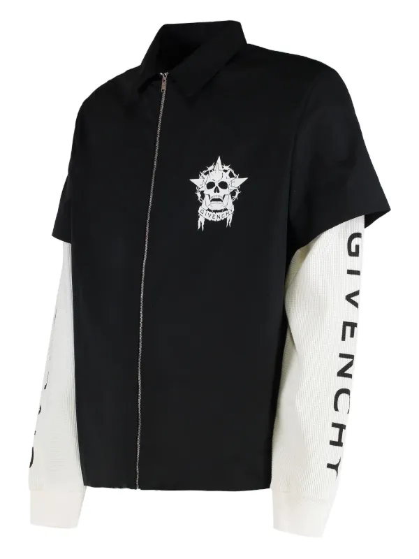 トップス GIVENCY Givenchy Men's Givenchy Stamp Zip Hoodie - Bergdorf Goodman