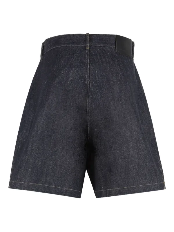 Rick Owens DRKSHDW コントラストステッチ ショートパンツ | ブルー