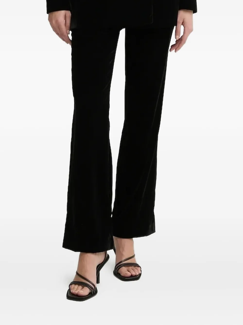 Bruuns Bazaar velvet trousers | Black | Image 1