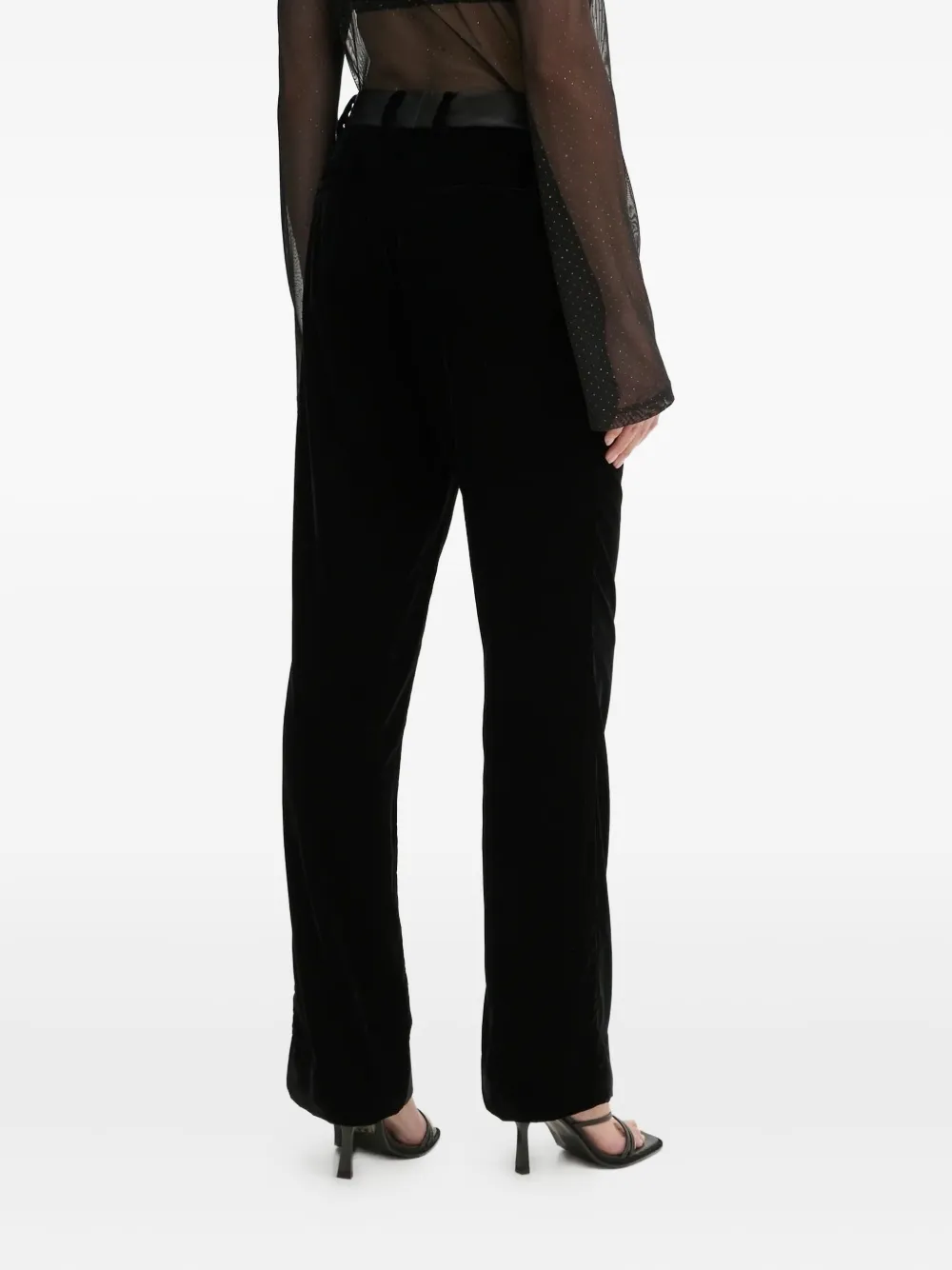 Bruuns Bazaar velvet trousers - Zwart