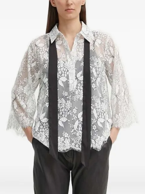 Bruuns Bazaar Faya lace floral-print blouse