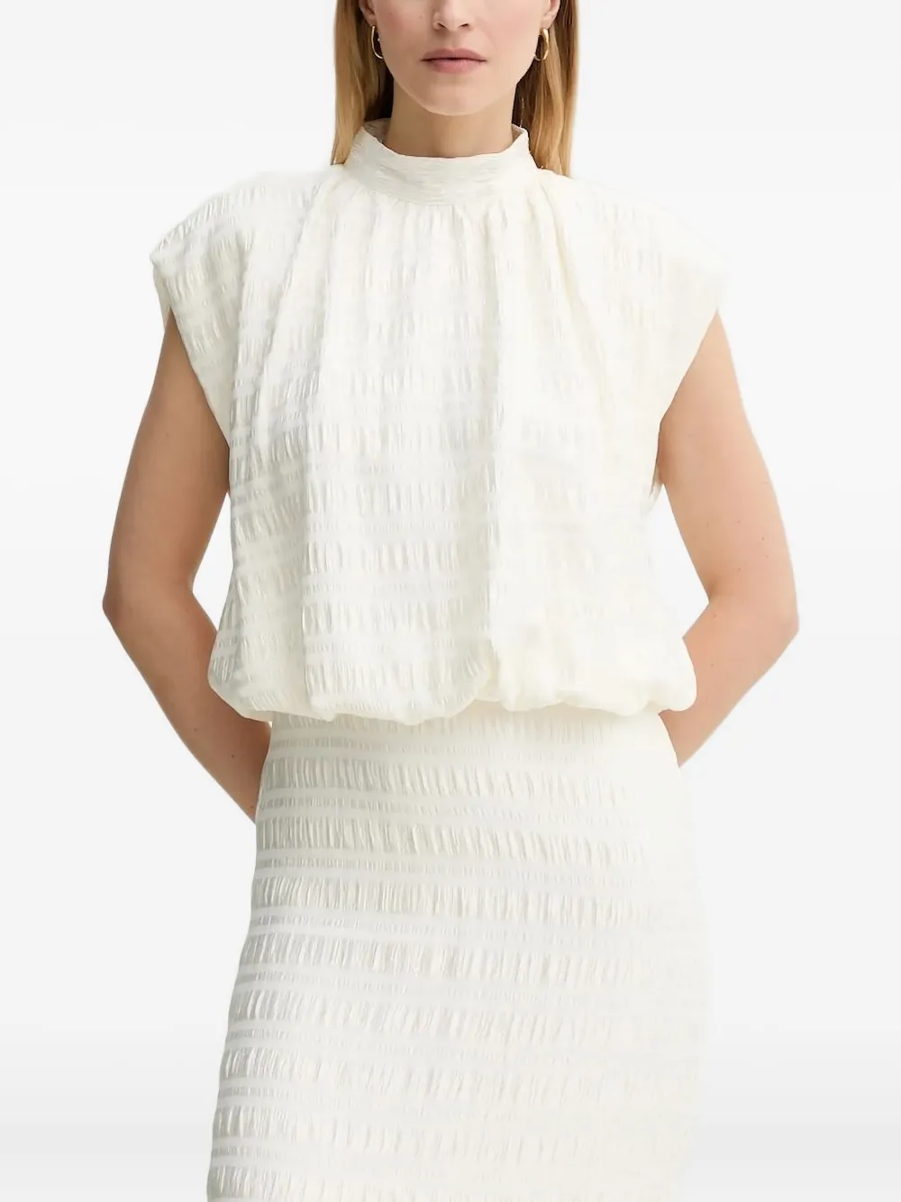 Bruuns Bazaar Fringed Midi Dress In White
