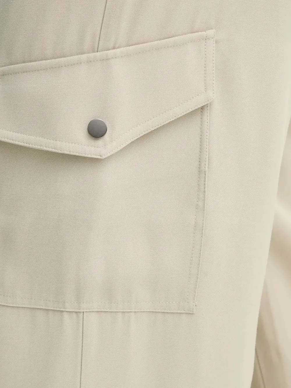 Bruuns Bazaar Plooibroek met cargozak Beige