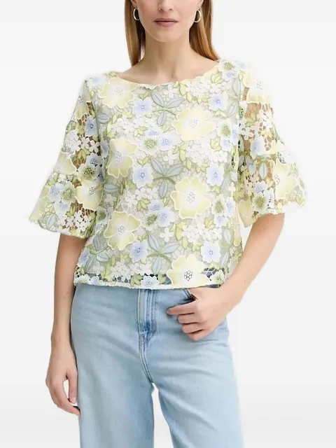 Bruuns Bazaar floral bell-sleeve top