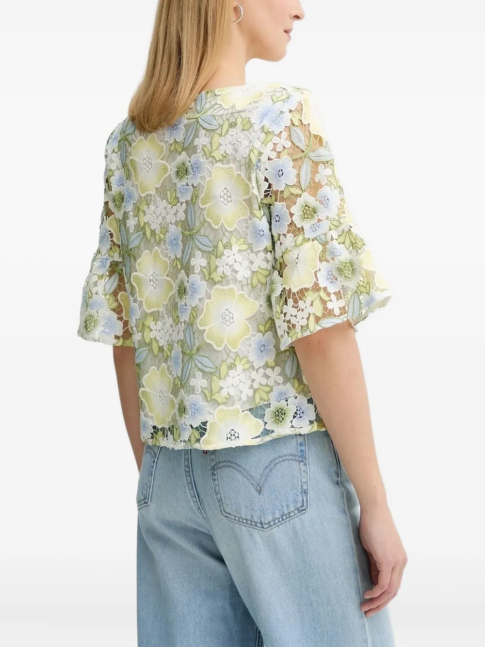 Bruuns Bazaar floral bell-sleeve top | Blouses | Image 2