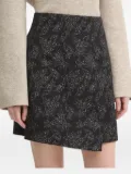 Bruuns Bazaar floral-print asymmetric-design mini skirt - Black