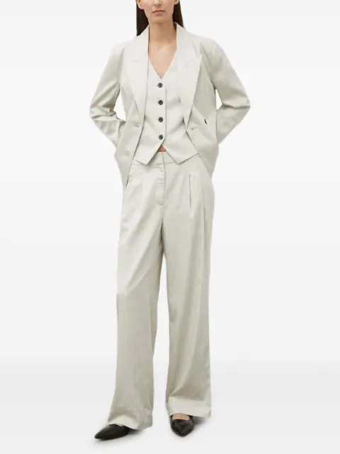Bruuns Bazaar pinstripe double-breasted suit jacket