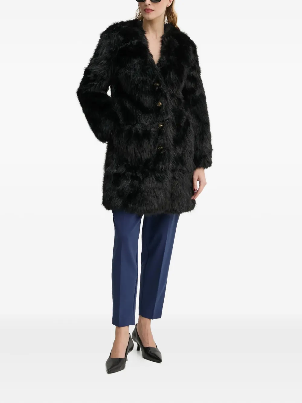 Bruuns Bazaar Broek met geplooide voorkant - Blauw