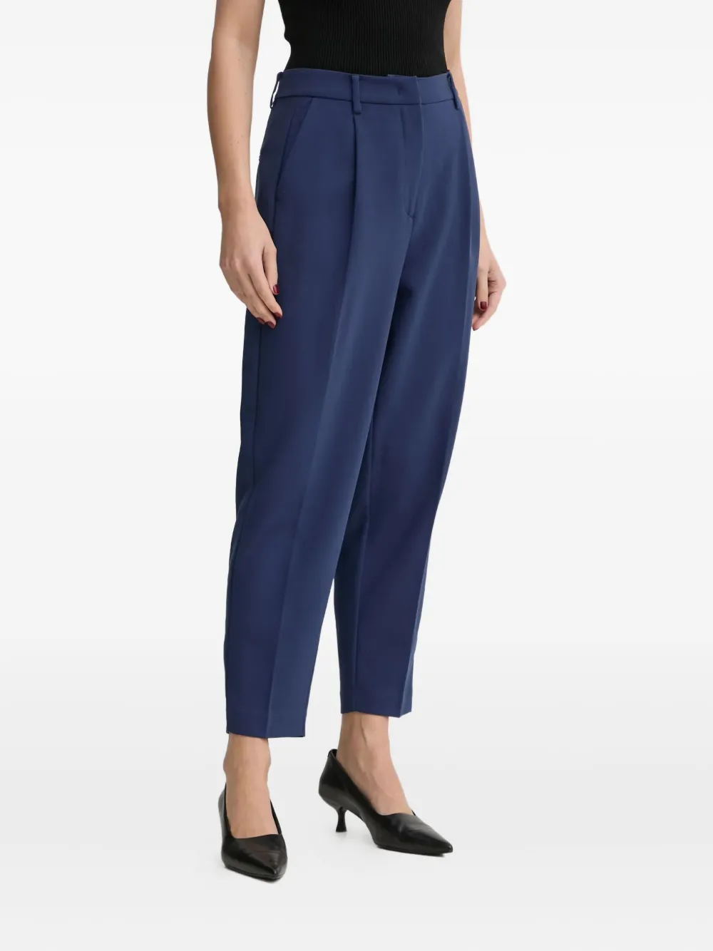 Bruuns Bazaar Pleated-front Trousers In Blue