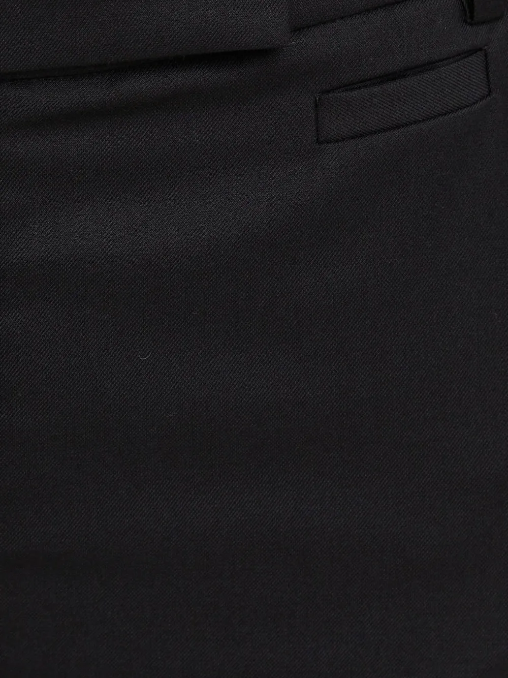 Bruuns Bazaar Straight broek met paspelzakken Zwart
