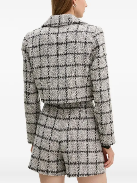Bruuns Bazaar blazer corto con cuadros estampados