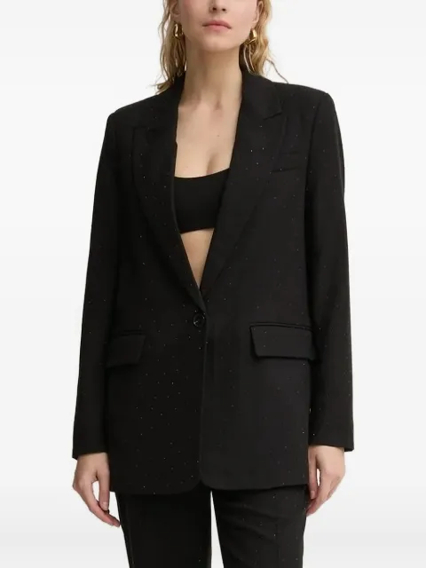 Bruuns Bazaar single-button glitter-detail blazer