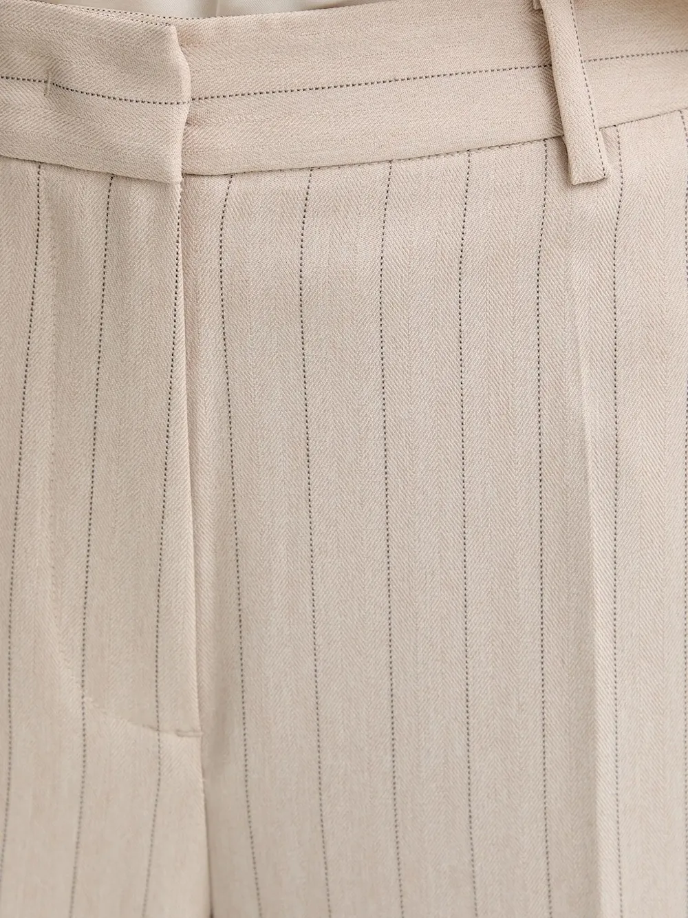 Bruuns Bazaar Apricotbbeleza Pinstripe Trousers In Metallic