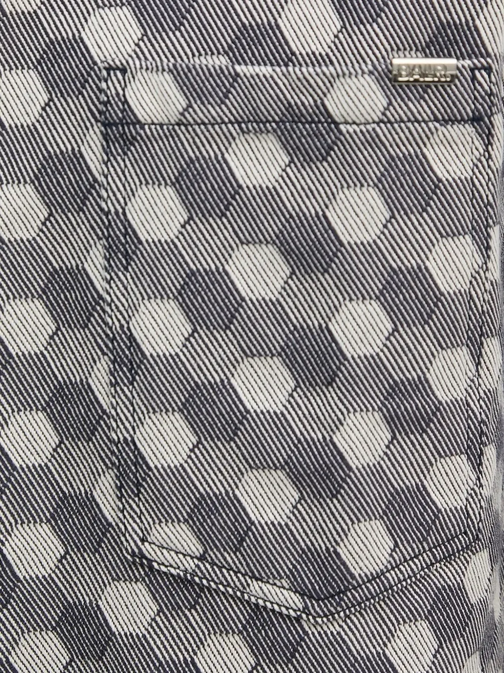 Balr. Geometric-pattern Shirt In Gray