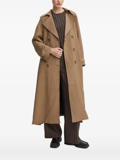 Bruuns Bazaar double-breasted belted trench coat