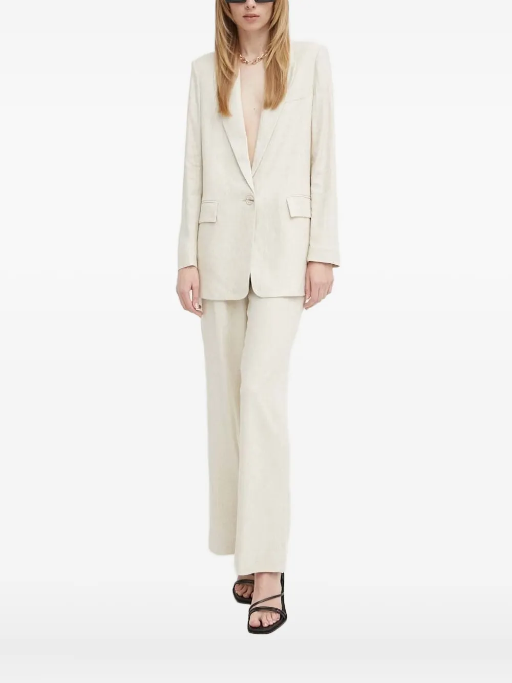 Bruuns Bazaar Single-button Blazer In White