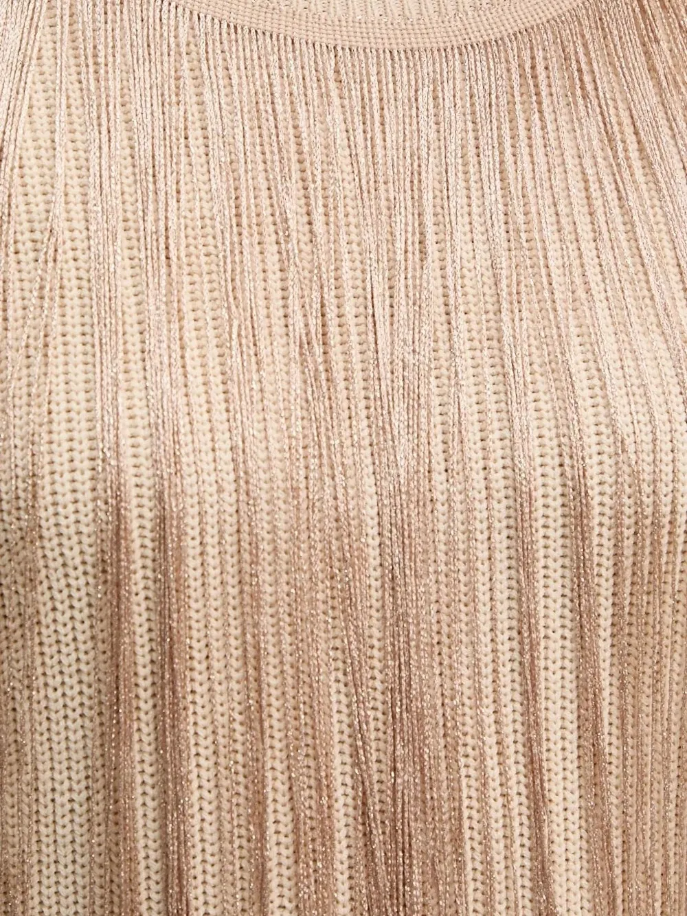 Bruuns Bazaar Fringe Sweater In Metallic