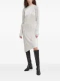 Bruuns Bazaar metallic-effect asymmetric dress - Grey