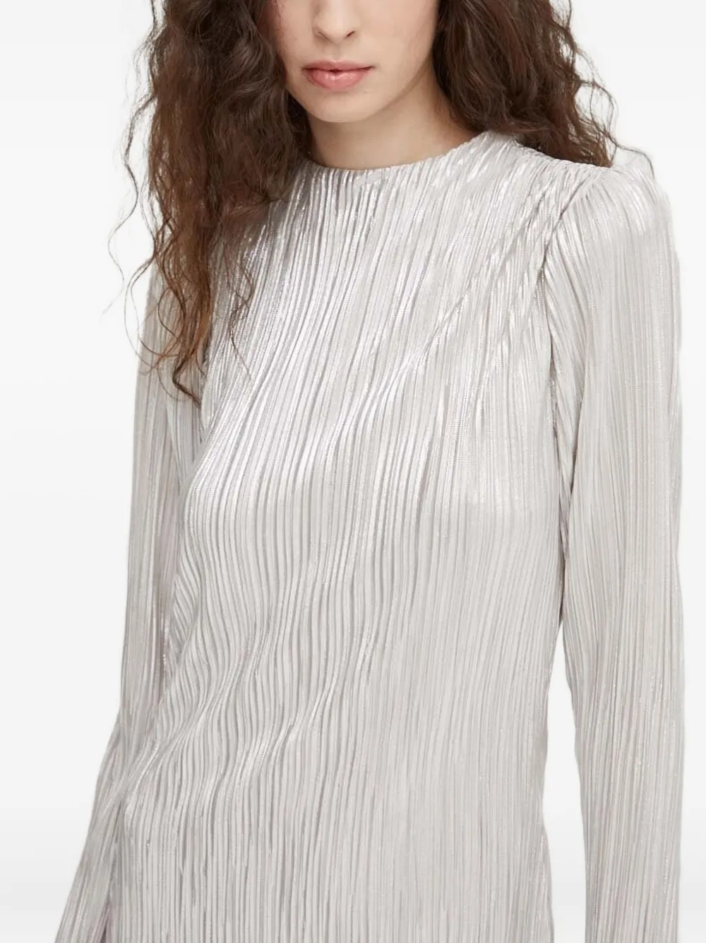 Bruuns Bazaar Asymmetrische jurk met metallic-effect Grijs