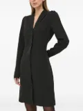 Bruuns Bazaar puff-sleeve button dress - Black