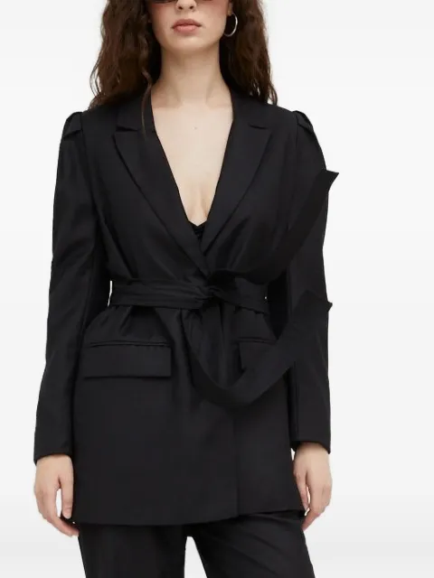 Bruuns Bazaar belted single-breasted blazer